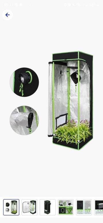 Kweektentje 60x60x160 + LED Lamp beschikbaar voor biedingen