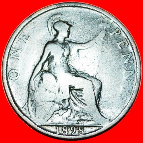 ⰆMISTRESS OF SEAS: GREAT BRITAIN PENNY 1898 VICTORIA 1837-19, Postzegels en Munten, Munten | Europa | Niet-Euromunten, Losse munt