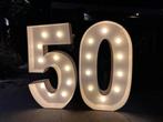 Verlichte cijfers 50, Ophalen, Zo goed als nieuw