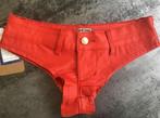 Rode leren hot pants dames sexy broekje hotpants, Verzenden, Nieuw, Rood, Kort