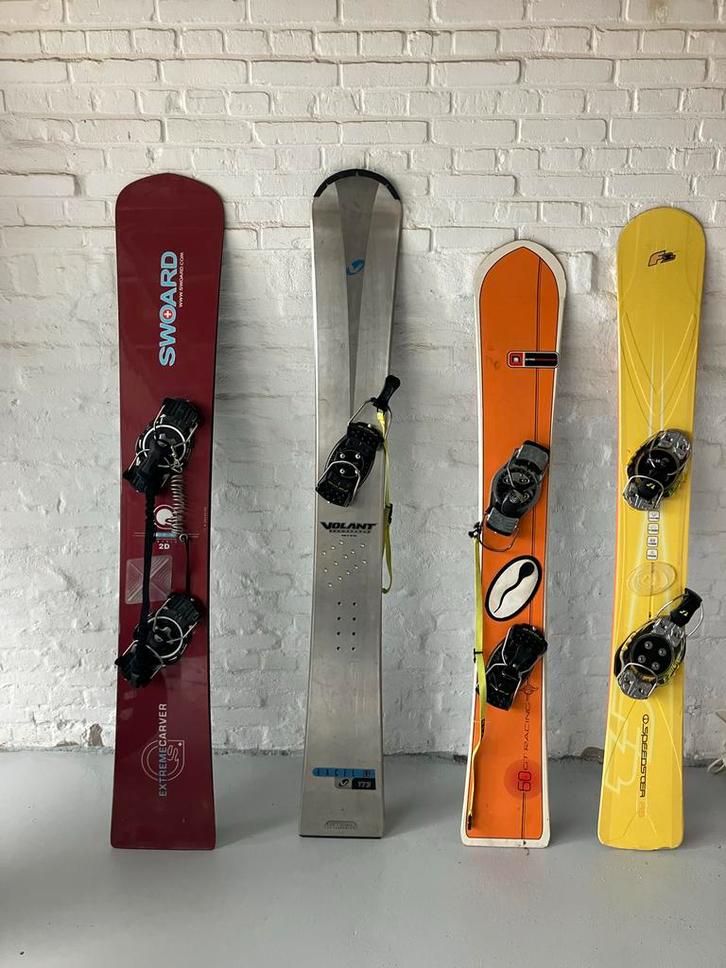 Snowboard collectie: Swoard, Volante, F2, Nitro, Sport en Fitness, Snowboarden, Gebruikt, Board, Ophalen of Verzenden
