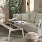IKEA Salontafel, verstelbaar beige, 104x70 cm, Huis en Inrichting, Tafels | Salontafels, Ophalen, 50 tot 100 cm, Rond, 50 tot 100 cm