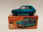 Matchbix #21 Renault 5 TL blauw silver base 3INCH, Ophalen of Verzenden, Zo goed als nieuw, Auto