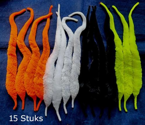 15 stuks Magnum Dragon Tails staarten van circa 21 cm, Watersport en Boten, Hengelsport | Vliegvissen, Nieuw, Complete set, Ophalen