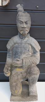Antieke Chinese Terracotta Krijger 81 cm, Antiek en Kunst, Kunst | Beelden en Houtsnijwerken, Ophalen