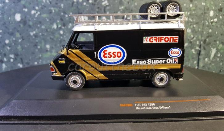Fiat 242 1986 service van ESSO GRIFONE 1:43 Ixo V279, Hobby en Vrije tijd, Modelauto's | 1:43, Nieuw, Auto, Overige merken, Verzenden