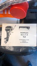 Originele Mercury handleiding 4.5 & 7.5 & 9.8 pk, Ophalen of Verzenden