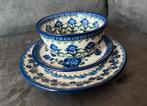 Bunzlau blauwe restanten servies, Huis en Inrichting, Keuken | Servies, Ophalen of Verzenden, Zo goed als nieuw, Keramiek, Overige stijlen
