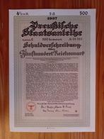Pre-WW2 waardepapieren, Verzamelen, Militaria | Tweede Wereldoorlog, Ophalen of Verzenden, Landmacht, Duitsland