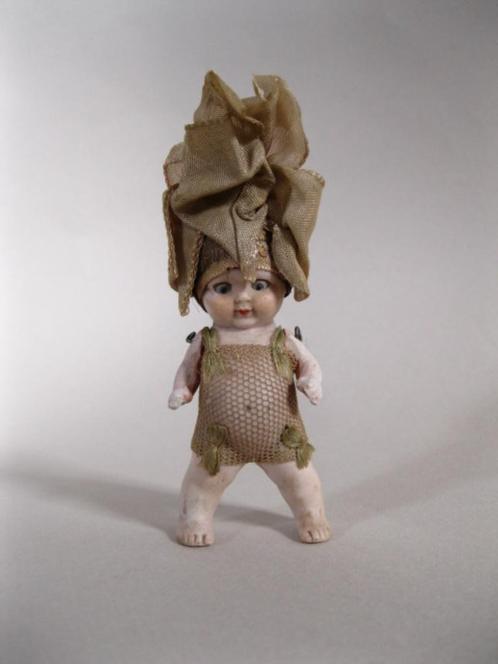 Antiek zeldzaam porseleinen Kewpie popje met grote stik I, Antiek en Kunst, Antiek | Speelgoed, Ophalen of Verzenden