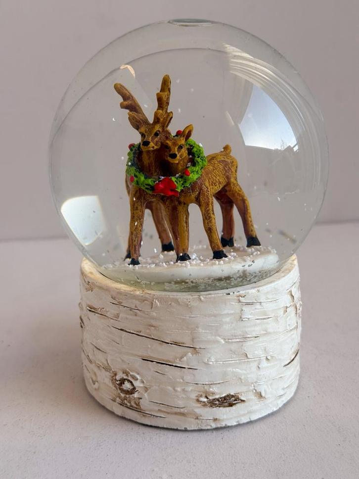 Snowglobe herten, Diversen, Kerst, Zo goed als nieuw, Ophalen of Verzenden