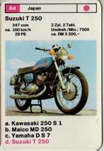 Kwx38 --  motorkaartje 6D Suzuki T 250, Verzamelen, Ophalen of Verzenden, Zo goed als nieuw, Motoren
