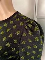 i113 Nikkie maat 34/36=XS/S trui  top donker-grijs/geel, Kleding | Dames, Truien en Vesten, Ophalen of Verzenden, Zo goed als nieuw