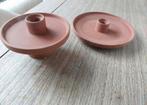 Terracotta kaarsenstandaards, Ophalen of Verzenden, Zo goed als nieuw, Overige materialen, Minder dan 25 cm