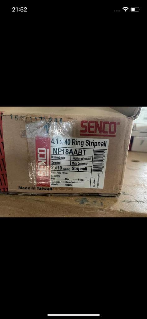 Senco Ankernagel NP18AABT senco spijkers 4,1x 40 mm, Doe-het-zelf en Verbouw, IJzerwaren en Bevestigingsmiddelen, Nieuw, Overige typen