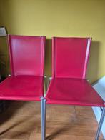 Effezeta stoelen 4 stuks.., Huis en Inrichting, Stoelen, Ophalen, Gebruikt, Leer, Vier