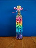 Fles origami lucky stars decoratie, Huis en Inrichting, Woonaccessoires | Vazen, Nieuw, Glas, Ophalen of Verzenden