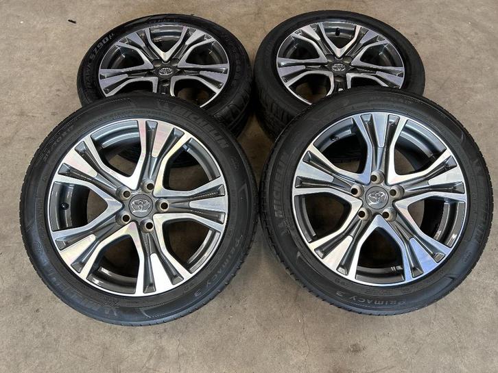 17 inch originele velgen + zomerbanden Toyota Corolla Verso, Auto-onderdelen, Banden en Velgen, Banden en Velgen, Zomerbanden