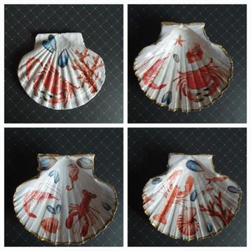 Decoratieve Schelp Schaal met Zee Thema beschikbaar voor biedingen