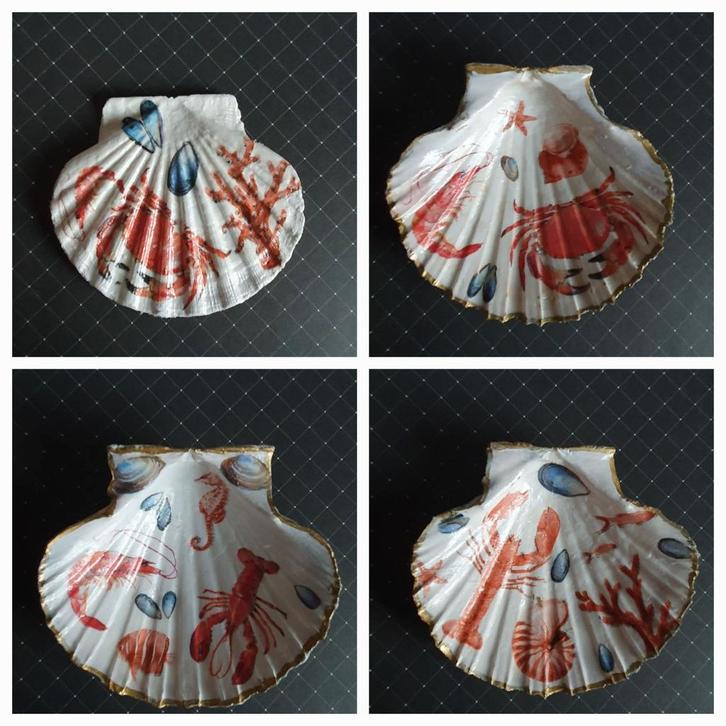 Decoratieve Schelp Schaal met Zee Thema, Huis en Inrichting, Woonaccessoires | Schalen en Manden, Zo goed als nieuw, Schaal, Overige vormen