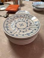 Blauw Saks Dinerborden - 23,5cm - Set van 9 stuks, Antiek en Kunst, Antiek | Servies los, Ophalen