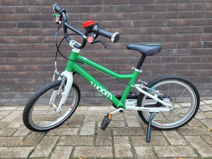 Woom 3 Kinderfiets - Groen, Fietsen en Brommers, Fietsen | Kinderfietsjes, Gebruikt, 16 tot 20 inch, Ophalen