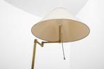 Vintage Vloerlamp – Messing Kleurig, Ophalen, Gebruikt, -, -