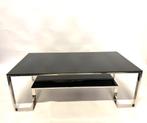 Zilveren smoke glas salontafel erickuster nieuw! Woonkamer, Huis en Inrichting, Ophalen, 50 tot 100 cm, Nieuw, Glas