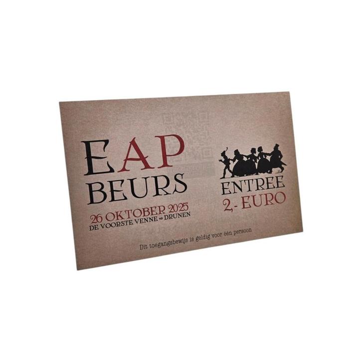 Efteling Anton Pieck verzamelbeurs ticket *Nieuw*, Verzamelen, Efteling, Nieuw, Ophalen of Verzenden