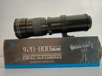 Super Telezoom Lens 420-800mm voor SLR Camera's beschikbaar voor biedingen