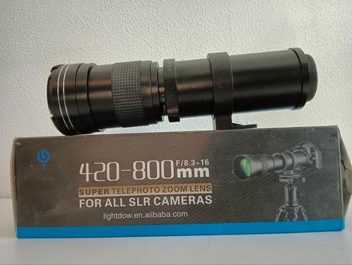 Super Telezoom Lens 420-800mm voor SLR Camera's, Audio, Tv en Foto, Fotografie | Lenzen en Objectieven, Zo goed als nieuw, Telelens