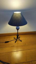 Gratis blauw tafellampje / schemerlampje, Ophalen, Gebruikt, Klassiek, Stof