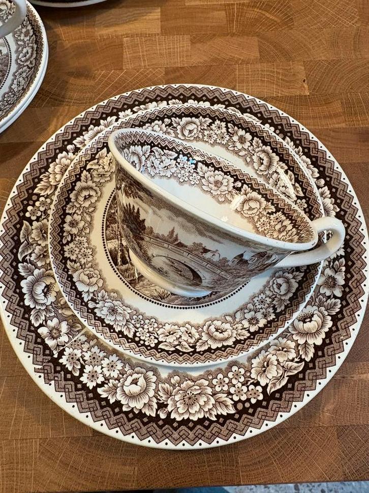 Societe Ceramique Old Bridge Servies, Antiek en Kunst, Antiek | Servies compleet, Ophalen of Verzenden