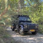 Land Rover Defender 2.5TD5 ST WGN 110 2003 Blauw, Auto's, Land Rover, Zwart, 2495 cc, Blauw, Leder en Stof