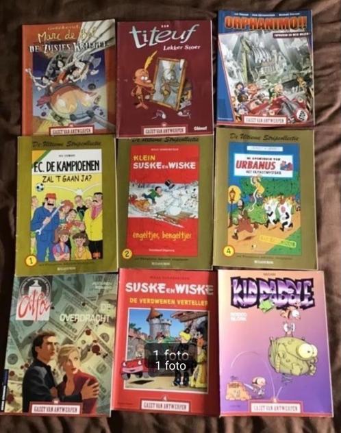 9 delen Gazet van Antwerpen/Laatste Nieuws uitgaves., Boeken, Stripboeken, Gelezen, Meerdere stripboeken, Ophalen of Verzenden