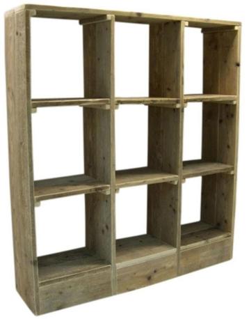 Schoenenkast, vakkenkast, kast steigerhout op maat. NIEUW beschikbaar voor biedingen