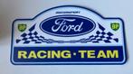 FORD RACING TEAM  rallyschild  reclamebord k, Verzamelen, Ophalen of Verzenden, Zo goed als nieuw, Auto's