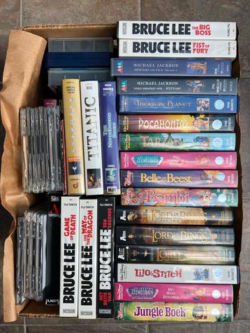 Grote VHS Collectie: Disney, Lord of the Rings, Bruce Lee beschikbaar voor biedingen