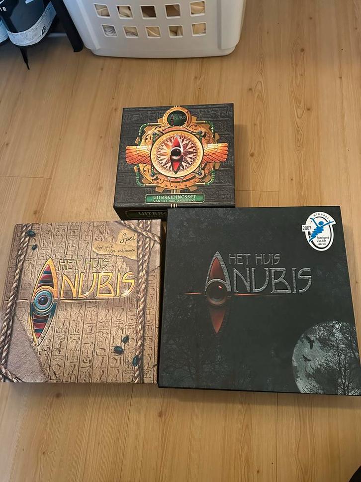 Huis Anubis Bordspellen - 3 stuks, Hobby en Vrije tijd, Gezelschapsspellen | Bordspellen, Gebruikt, Een of twee spelers, Drie of vier spelers