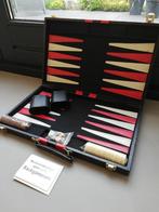 Backgammon deluxe koffer xl, bordspel, Een of twee spelers, Ophalen of Verzenden, Zo goed als nieuw