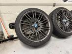 18inch BMW M3 Style Breedset Velgen! 4 Zgn Banden! 5x120, Auto-onderdelen, Banden en Velgen, 18 inch, Gebruikt, Banden en Velgen