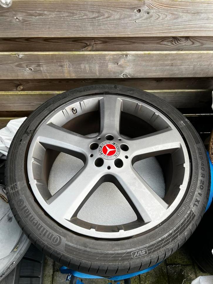20” Mercedes (GL* , Vito etc. ) velgen met banden 5x112, Auto-onderdelen, Banden en Velgen, Band(en), Zomerbanden, 20 inch, 245 mm
