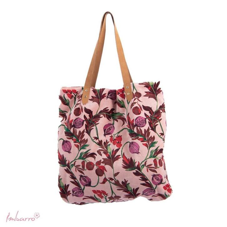 Roze velours shopper Olivia 50 x 50 cm leuk als cadeau, Sieraden, Tassen en Uiterlijk, Tassen | Damestassen, Nieuw, Shopper, Roze