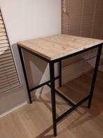Stevige kwaliteit bartafel zwart en hout, Huis en Inrichting, Tafels | Statafels, Ophalen
