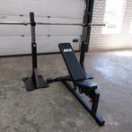 Atx Adjustable bench + squat stands + Olympische Gewicht set, Ophalen, Zo goed als nieuw, Benen, Fitnessbank