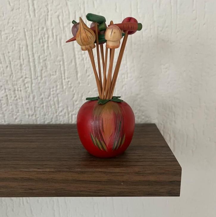 Inspiration cocktailprikker set – tomaat en groentes, Verzamelen, Retro, Huis en Inrichting, Ophalen of Verzenden