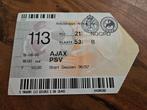 ⚽ Ticket Ajax - Psv 1996-1997 ⚽, Ophalen of Verzenden, Zo goed als nieuw, Ajax, Overige typen
