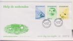 D487 envelop stadspost 1990 zeehonden creche pieterburen, Postzegels en Munten, Brieven en Enveloppen | Nederland, Verzenden, Envelop