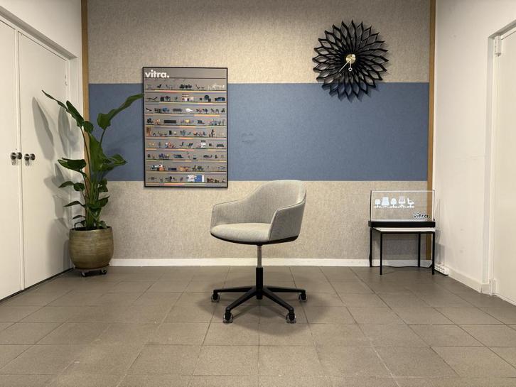 Vitra | Bouroullec | Softshell Bureaustoel | Grijs | 6x, Huis en Inrichting, Bureaustoelen, Zo goed als nieuw, Bureaustoel, Grijs