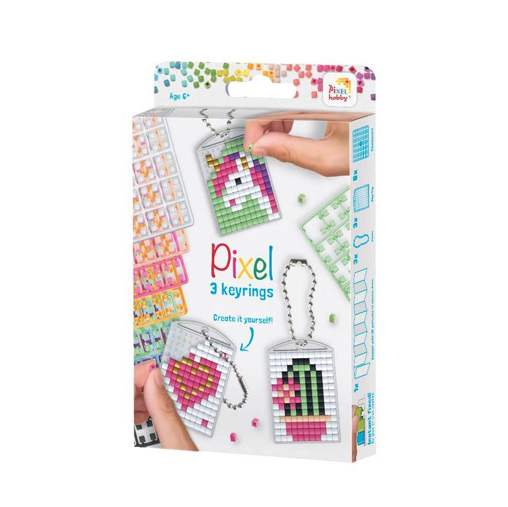 Pixelhobby Create it yourself medaillon set schattig, Hobby en Vrije tijd, Knutselen, Nieuw, Materiaal, Ophalen of Verzenden